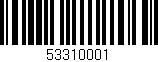 Código de barras (EAN, GTIN, SKU, ISBN): '53310001'