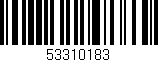 Código de barras (EAN, GTIN, SKU, ISBN): '53310183'