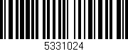 Código de barras (EAN, GTIN, SKU, ISBN): '5331024'
