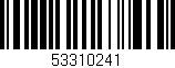 Código de barras (EAN, GTIN, SKU, ISBN): '53310241'