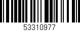 Código de barras (EAN, GTIN, SKU, ISBN): '53310977'
