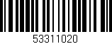 Código de barras (EAN, GTIN, SKU, ISBN): '53311020'