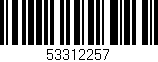 Código de barras (EAN, GTIN, SKU, ISBN): '53312257'