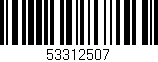 Código de barras (EAN, GTIN, SKU, ISBN): '53312507'