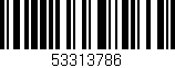 Código de barras (EAN, GTIN, SKU, ISBN): '53313786'