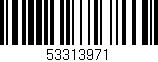 Código de barras (EAN, GTIN, SKU, ISBN): '53313971'