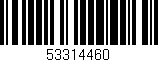 Código de barras (EAN, GTIN, SKU, ISBN): '53314460'