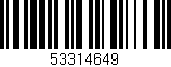 Código de barras (EAN, GTIN, SKU, ISBN): '53314649'