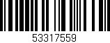 Código de barras (EAN, GTIN, SKU, ISBN): '53317559'
