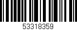 Código de barras (EAN, GTIN, SKU, ISBN): '53318359'