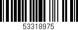 Código de barras (EAN, GTIN, SKU, ISBN): '53318975'