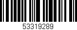 Código de barras (EAN, GTIN, SKU, ISBN): '53319289'