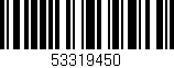 Código de barras (EAN, GTIN, SKU, ISBN): '53319450'