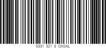 Código de barras (EAN, GTIN, SKU, ISBN): '5331_321_0_CASAL'