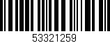 Código de barras (EAN, GTIN, SKU, ISBN): '53321259'