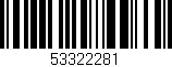 Código de barras (EAN, GTIN, SKU, ISBN): '53322281'