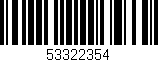 Código de barras (EAN, GTIN, SKU, ISBN): '53322354'