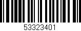 Código de barras (EAN, GTIN, SKU, ISBN): '53323401'
