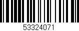 Código de barras (EAN, GTIN, SKU, ISBN): '53324071'