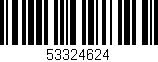 Código de barras (EAN, GTIN, SKU, ISBN): '53324624'