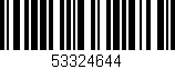 Código de barras (EAN, GTIN, SKU, ISBN): '53324644'