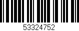 Código de barras (EAN, GTIN, SKU, ISBN): '53324752'