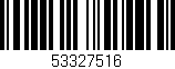 Código de barras (EAN, GTIN, SKU, ISBN): '53327516'