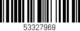 Código de barras (EAN, GTIN, SKU, ISBN): '53327969'