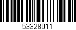 Código de barras (EAN, GTIN, SKU, ISBN): '53328011'