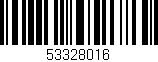 Código de barras (EAN, GTIN, SKU, ISBN): '53328016'