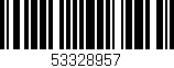 Código de barras (EAN, GTIN, SKU, ISBN): '53328957'