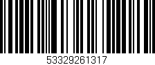 Código de barras (EAN, GTIN, SKU, ISBN): '53329261317'
