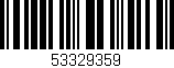 Código de barras (EAN, GTIN, SKU, ISBN): '53329359'