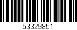 Código de barras (EAN, GTIN, SKU, ISBN): '53329851'