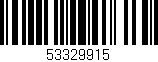 Código de barras (EAN, GTIN, SKU, ISBN): '53329915'