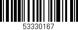 Código de barras (EAN, GTIN, SKU, ISBN): '53330167'