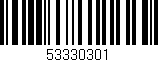 Código de barras (EAN, GTIN, SKU, ISBN): '53330301'
