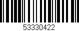 Código de barras (EAN, GTIN, SKU, ISBN): '53330422'