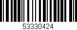 Código de barras (EAN, GTIN, SKU, ISBN): '53330424'