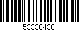 Código de barras (EAN, GTIN, SKU, ISBN): '53330430'