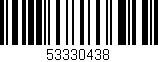 Código de barras (EAN, GTIN, SKU, ISBN): '53330438'