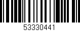 Código de barras (EAN, GTIN, SKU, ISBN): '53330441'