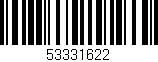 Código de barras (EAN, GTIN, SKU, ISBN): '53331622'