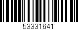 Código de barras (EAN, GTIN, SKU, ISBN): '53331641'
