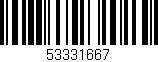 Código de barras (EAN, GTIN, SKU, ISBN): '53331667'