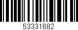 Código de barras (EAN, GTIN, SKU, ISBN): '53331682'