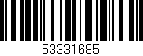 Código de barras (EAN, GTIN, SKU, ISBN): '53331685'