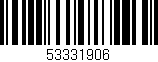 Código de barras (EAN, GTIN, SKU, ISBN): '53331906'