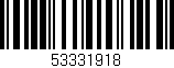 Código de barras (EAN, GTIN, SKU, ISBN): '53331918'