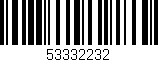 Código de barras (EAN, GTIN, SKU, ISBN): '53332232'